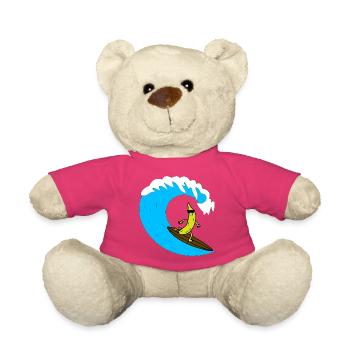 Bananen-Surfer auf Welle - Teddy - Pink - Vorne