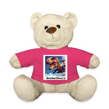 Dinosaure Naziem avec motif d’avion - Nounours - rose - Devant