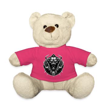 Écusson du taureau de fer - Nounours - rose - Devant