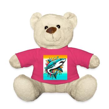 Shark - Teddy Bear - pink - Front