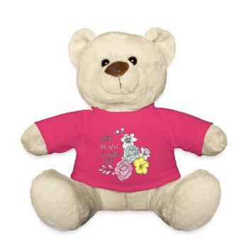 Best Sister Blossoms Heart - Teddy Bear - pink - Front