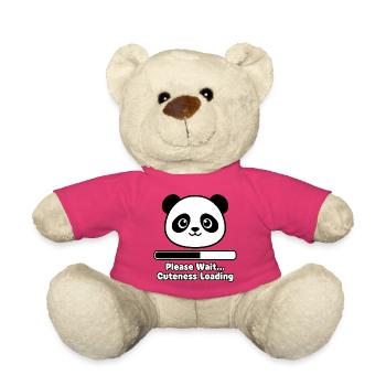 Panda Écran de chargement Peluche - Nounours - rose - Devant