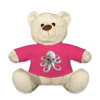 Schädel-Oktopus Fusion - Teddy - Pink - Vorne