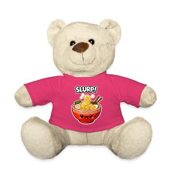 Bol Souriant de Ramen Kawaii - Nounours - rose - Devant