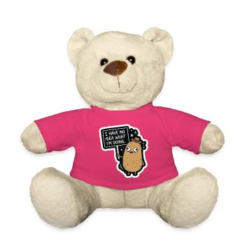 Je n’ai aucune idée de ce que je fais – Kar confus - Nounours - rose - Devant