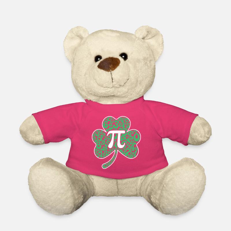 Symbole du trèfle Pi, jour de la Saint-Patrick - Nounours - rose