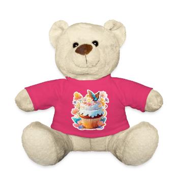 Cupcake Bird - Nounours - rose - Devant