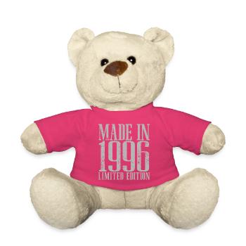 Made in 1996 Vintage Vintage Birthday Gift - Teddy Bear - pink - Front
