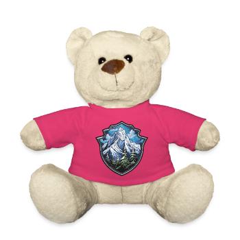 Montagnes - Nounours - rose - Devant