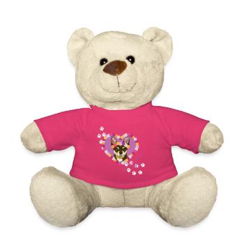 Ruhender Chihuahua mit dem Gesicht - Teddy - Pink - Vorne