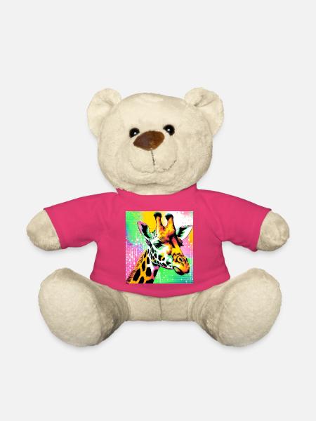 girafe - Nounours - rose