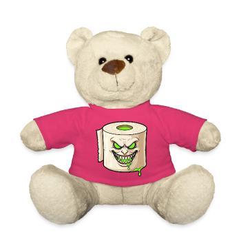 Rôle de monstre effrayant avec sourire de slime - Nounours - rose - Devant