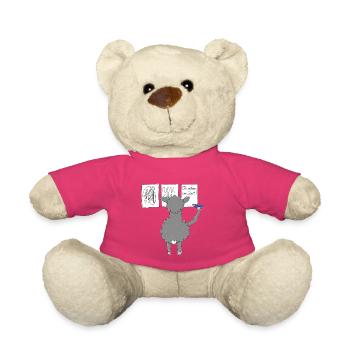 Das Lama übt Schreiben - Teddy - Pink - Vorne