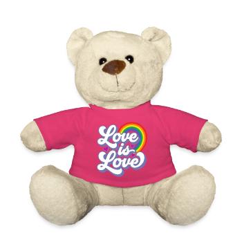 Mois de la fierté LGBTQ - L’amour, c’est l’amour - Nounours - rose - Devant