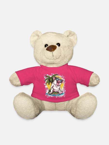 Schwein Sommer Comic - Teddy - Pink