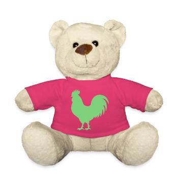 Rooster - Teddy Bear - pink - Front