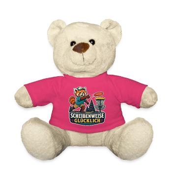 Scheibenweise glücklich – Discgolf - Teddy - Pink - Vorne