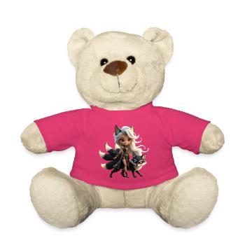 Kitsune-Krieger Goldene Fantasie - Teddy - Pink - Vorne