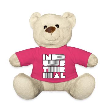 Industrielle Op-Art-Buchstaben - Teddy - Pink - Vorne