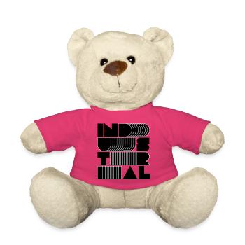 Musique industrielle Typographie empilée - Nounours - rose - Devant