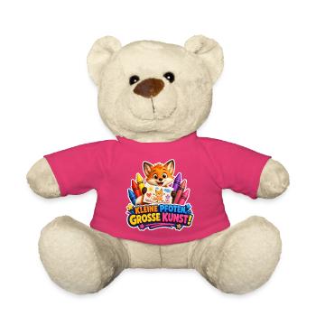 Kreativer Fuchs kleine Pfoten ganz grosse Kunst - Teddy - Pink - Vorne