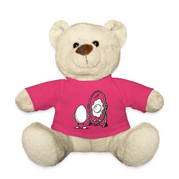 Pun with egg - Teddy Bear - pink - Front