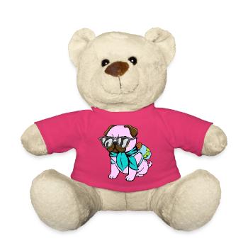 Mops-Reisender - Teddy - Pink - Vorne