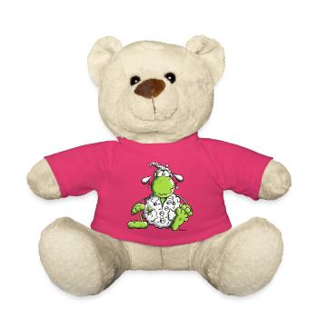 Frosch im Schaffell - Teddy - Pink - Vorne