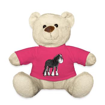 Starkes Shire Horse - Teddy - Pink - Vorne
