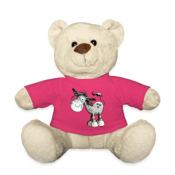 Funny Donkey - Teddy Bear - pink - Front