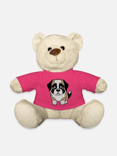 St. Bernard dog - Teddy Bear - pink