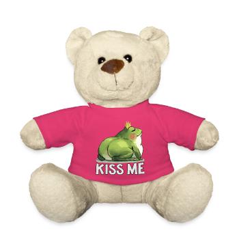 Königliche Kröte Küss Mich fetter frosch - Teddy - Pink - Vorne