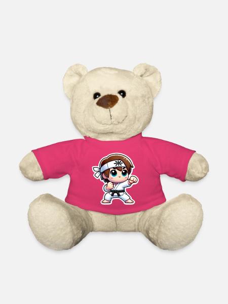 Kriegerkind mit Karate-Outfit - Teddy - Pink