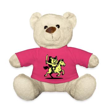 Cute Hero on Horse - Teddy - Pink - Vorne