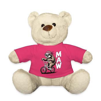 BMX-Faultier-Bandana - Teddy - Pink - Vorne