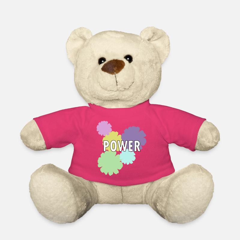 Mama Flower Power - Teddy Bear - pink