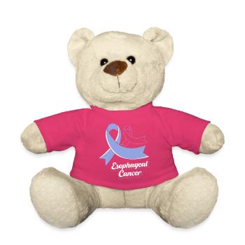 Krebs Speiseröhre Chemo Krebs-Überlebender - Teddy - Pink - Vorne