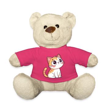 Chaton Curieux - Nounours - rose - Devant
