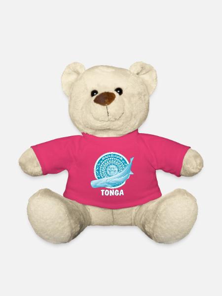 Pottwale und Tikimaske - Teddy - Pink