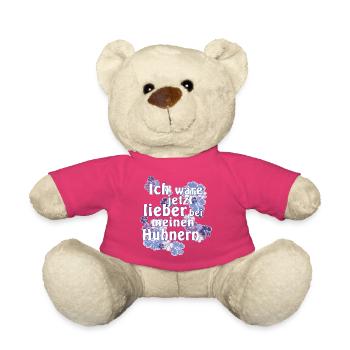 Je préfère être avec des poulets maintenant - Nounours - rose - Devant