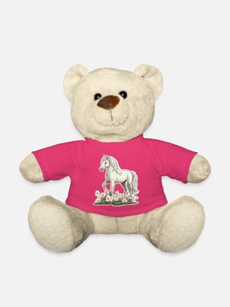 Pferd auf Wiese - Teddy - Pink