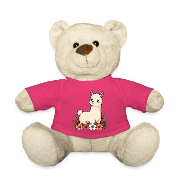 Lama - Teddy - Pink - Vorne