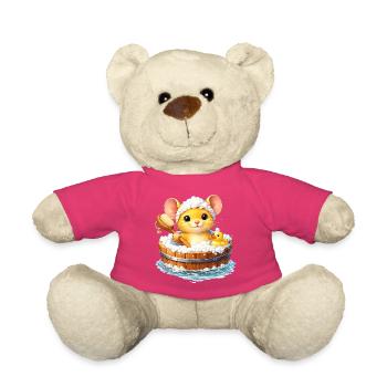 Un bain de souris mignon - Nounours - rose - Devant