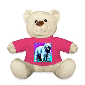 ours blanc - Nounours - rose - Devant