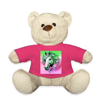 horse - Teddy Bear - pink - Front