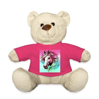 horse - Teddy Bear - pink - Front