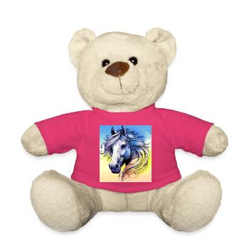 horse - Teddy Bear - pink - Front
