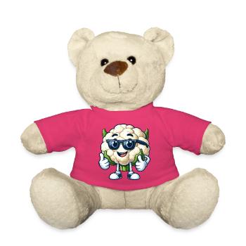 Cooler Blumenkohl Vegan Vegetarisch Sonnenbrille  - Teddy - Pink - Vorne