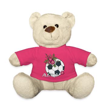 Fußball mit Rosen Österreich - Teddy - Pink - Vorne