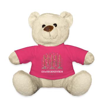 Rechenzentrum Gärtner Nerd Computer Spruch Garten - Teddy - Pink - Vorne